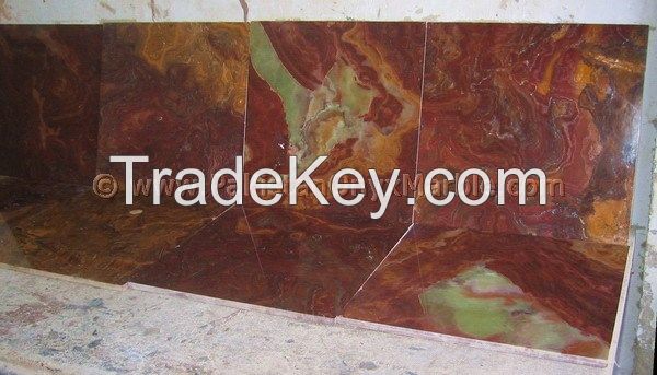 MULTI RED ONYX TILES COLLECTION