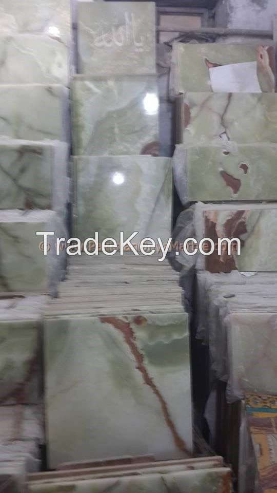 AFGHAN GREEN ONYX TILES COLLECTION