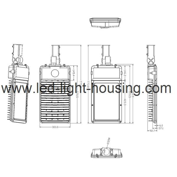 LED Street Light Housing MLT-SLH-120B-II