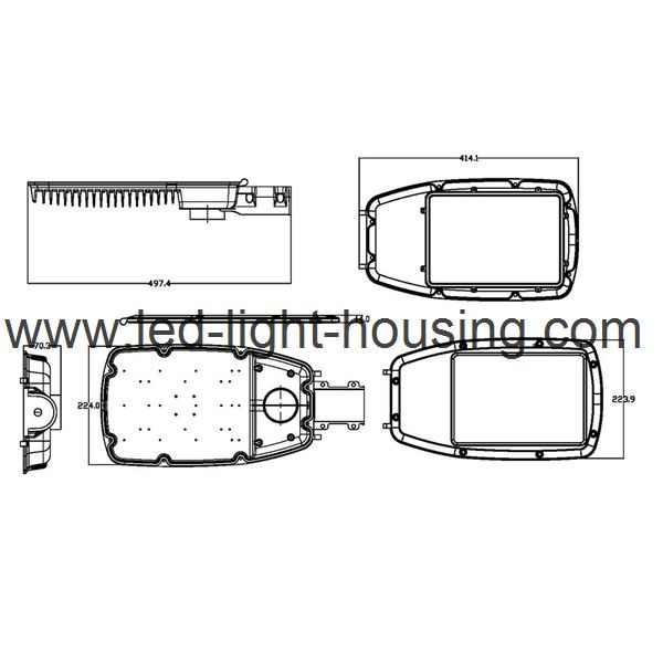 LED Street Light Housing MLT-SLH-30A-II