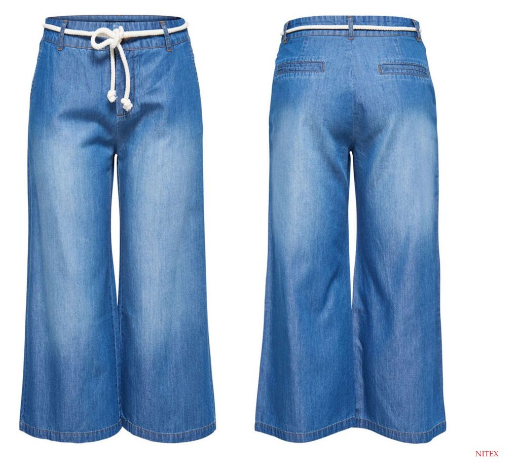 Womens Casual Mid Blue Jeans