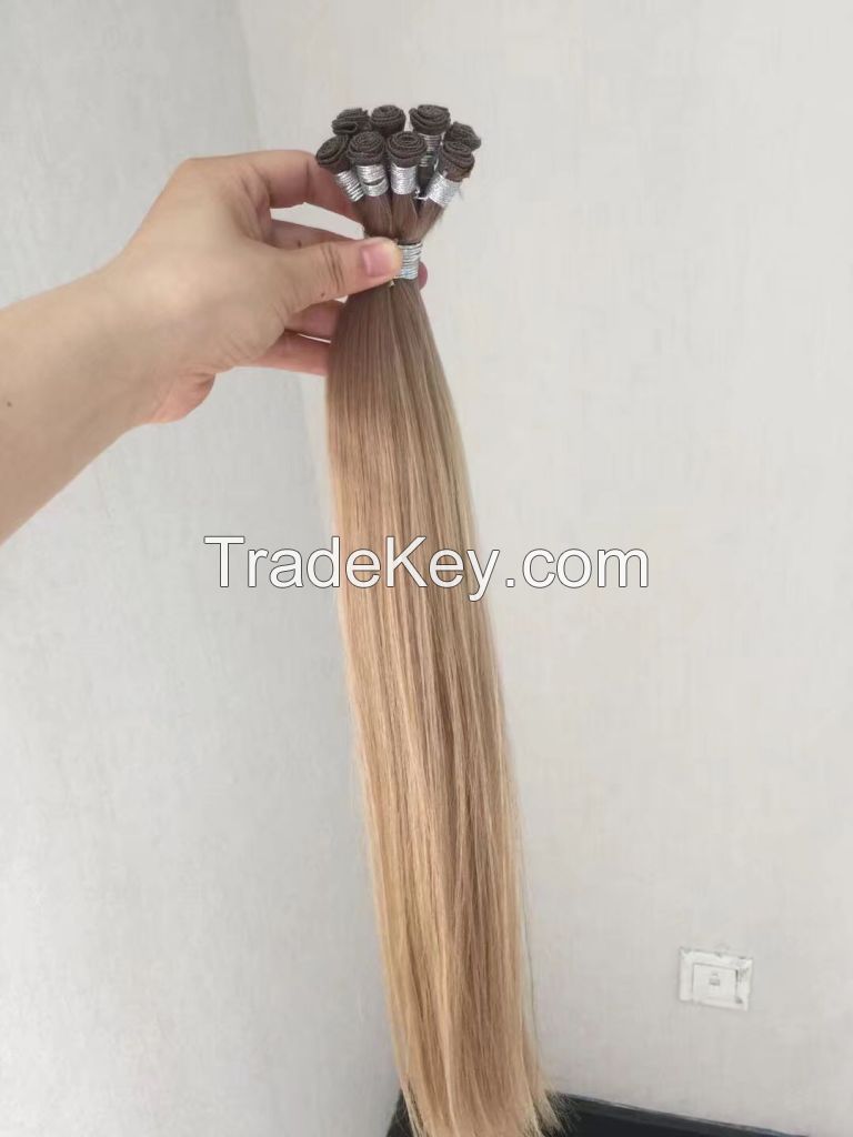 Handtied weft