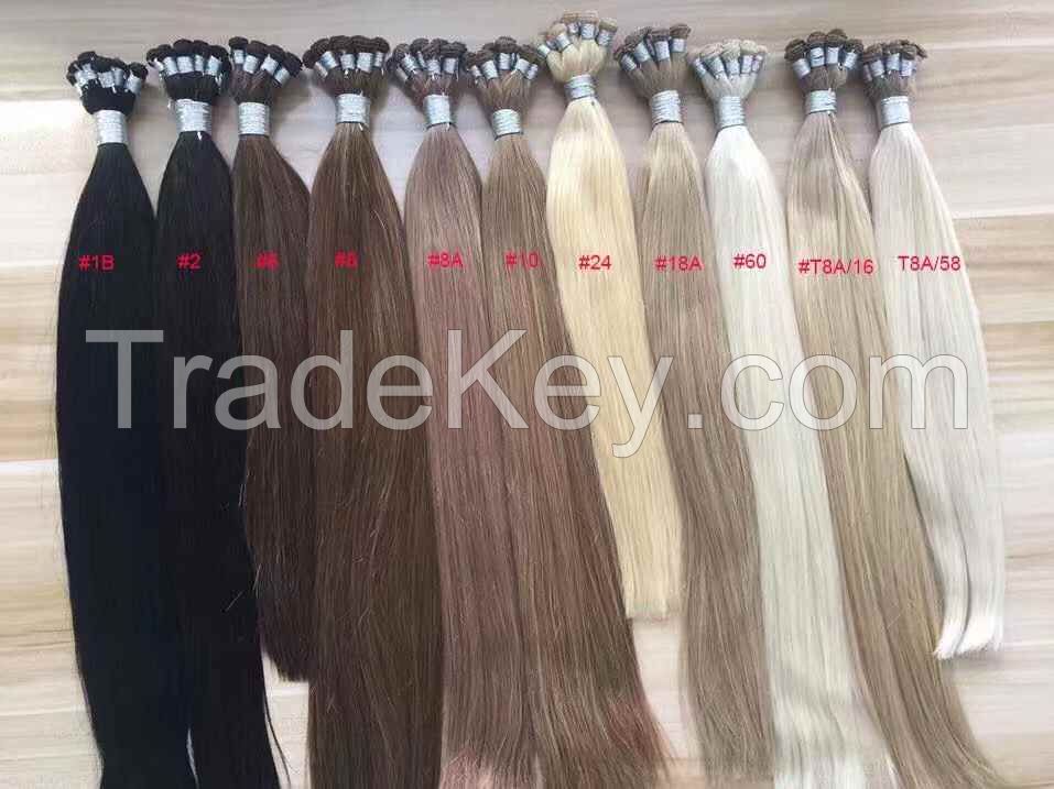 Handtied weft