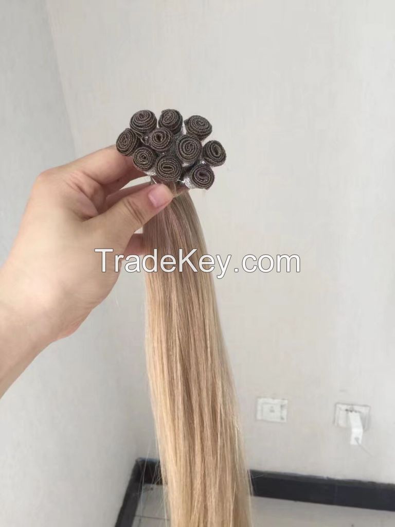 Handtied weft