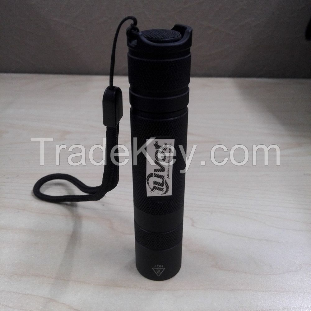 Korea imported SVC 3W uv led flashlight rechargeable