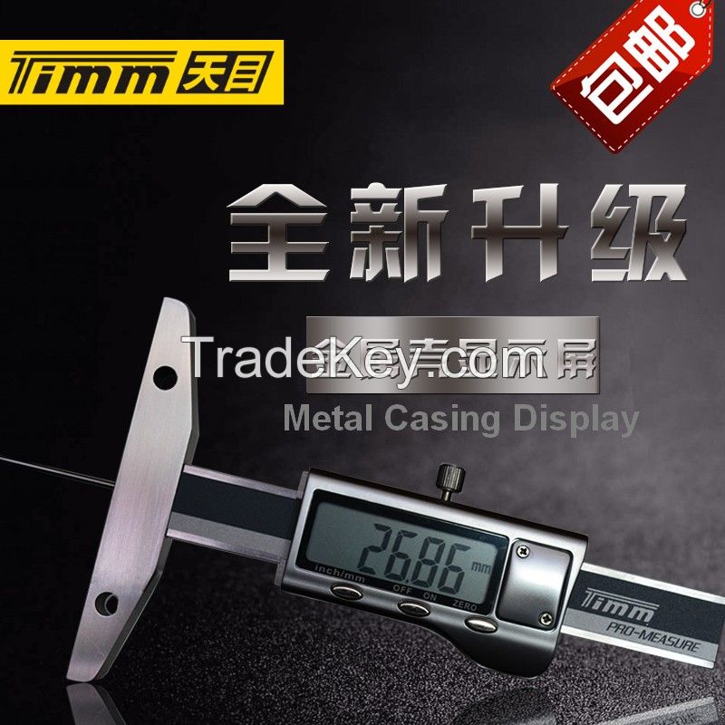 0-50mm Digital Depth Gauge with Slim Rod Digital Tire Tread Depth Gaug