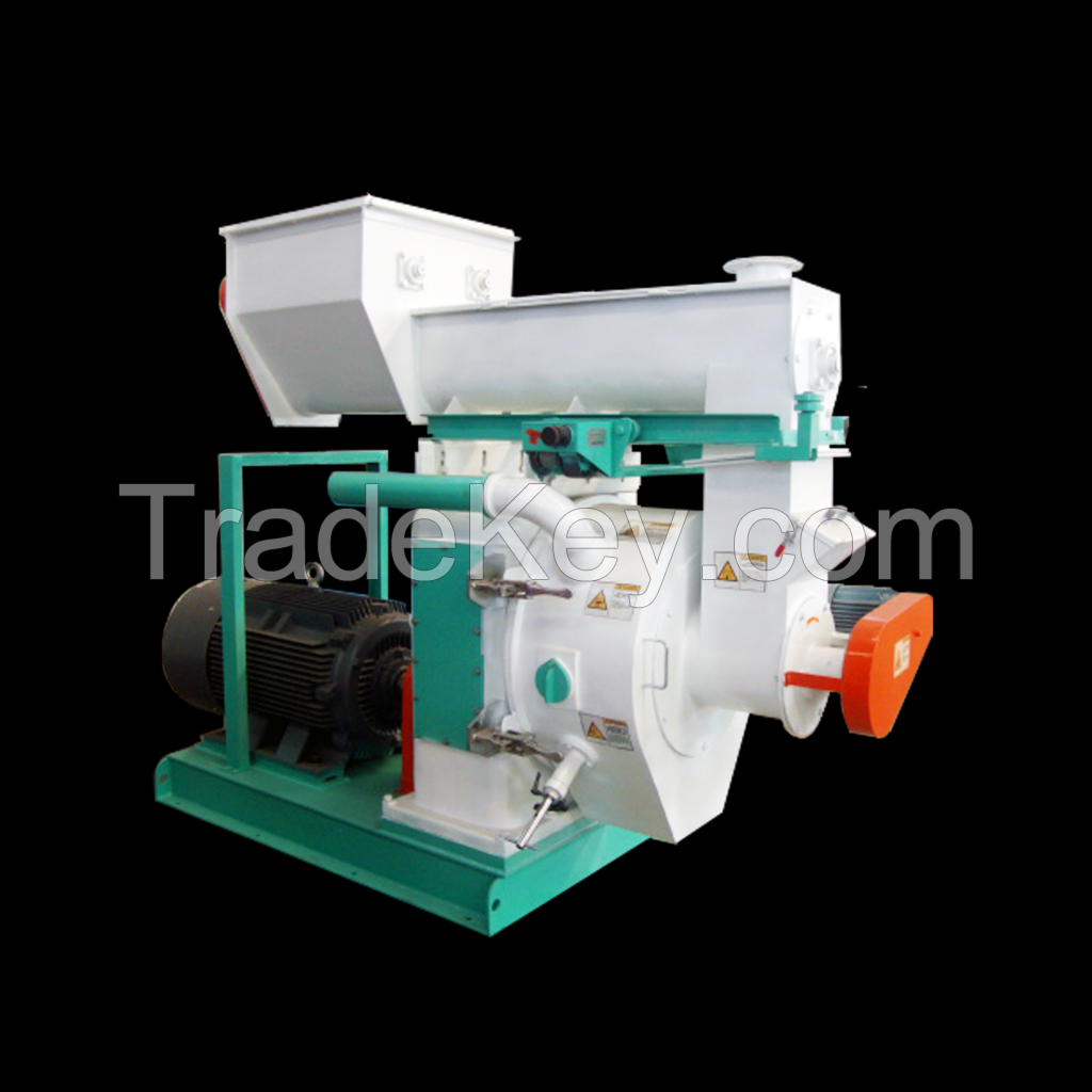 Horizontal ring die pellet mill