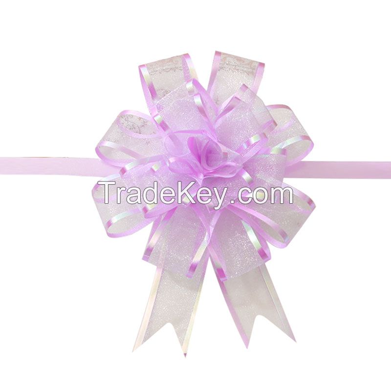 Boutique wedding car pull flower ribbon