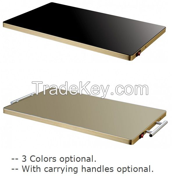 tabletop 200W glass food warming tray 3 sizes available 