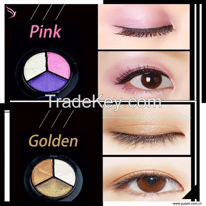 3 Colors Professional Cosmetics Cheaper Eyeshadow