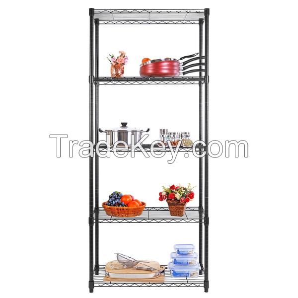 Lifewit 5-Tier Wire Heavy Duty Adjustable Rack