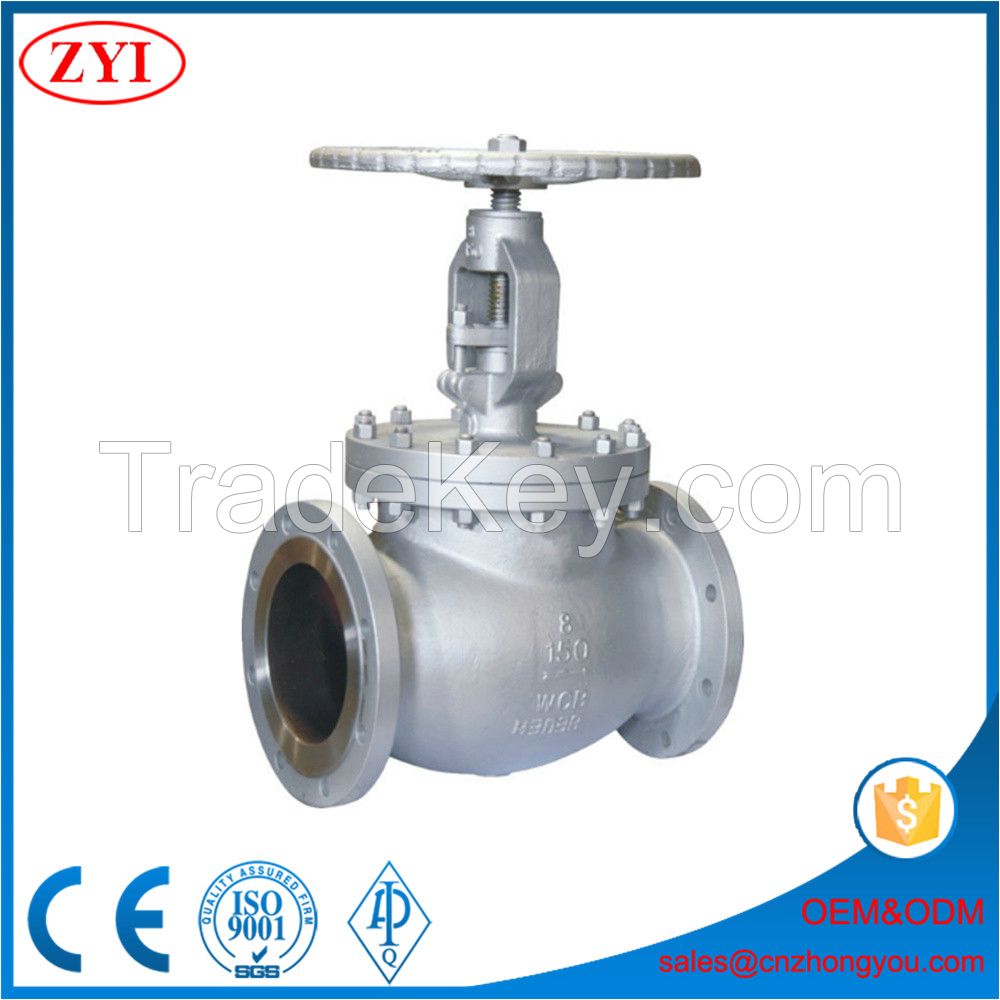 China Bolted Bonnet Rising Stem WCB Globe Valve