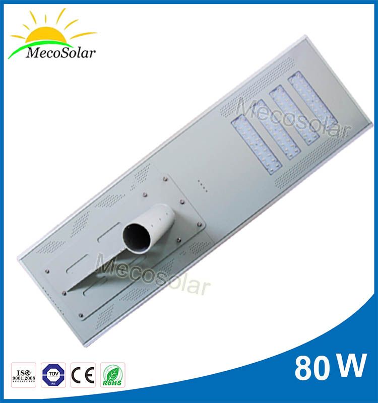 80W all in one integrated energia solar Luminaria