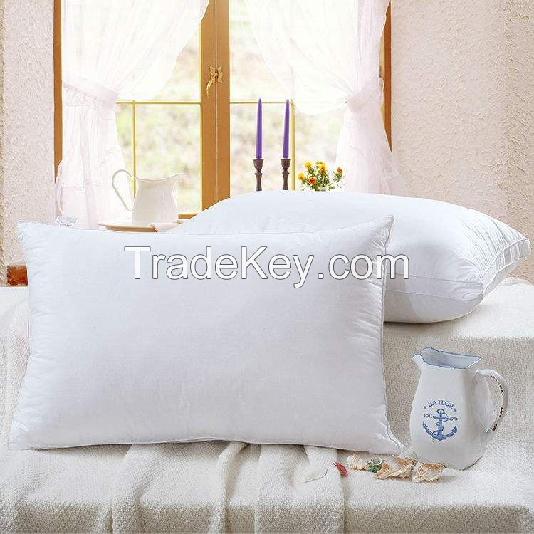 zhejiang pillow Comfortable polyester white plain pillow/ throw pillows