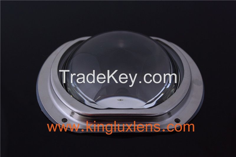 107mm led high bay light optical glass lens 