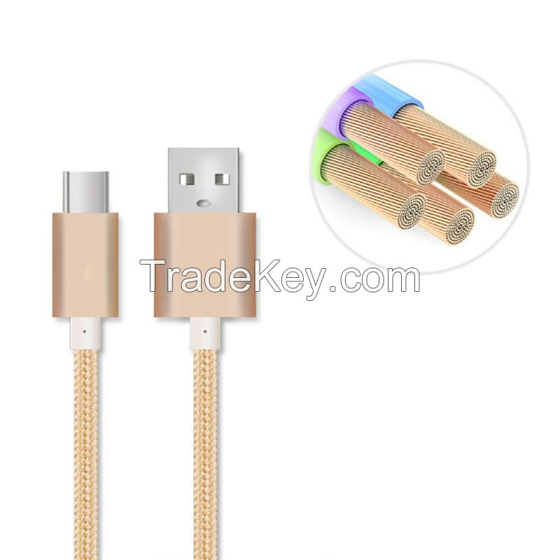 Type C Mobile Phone Adapter Date Cable USB Charger Charging Speed