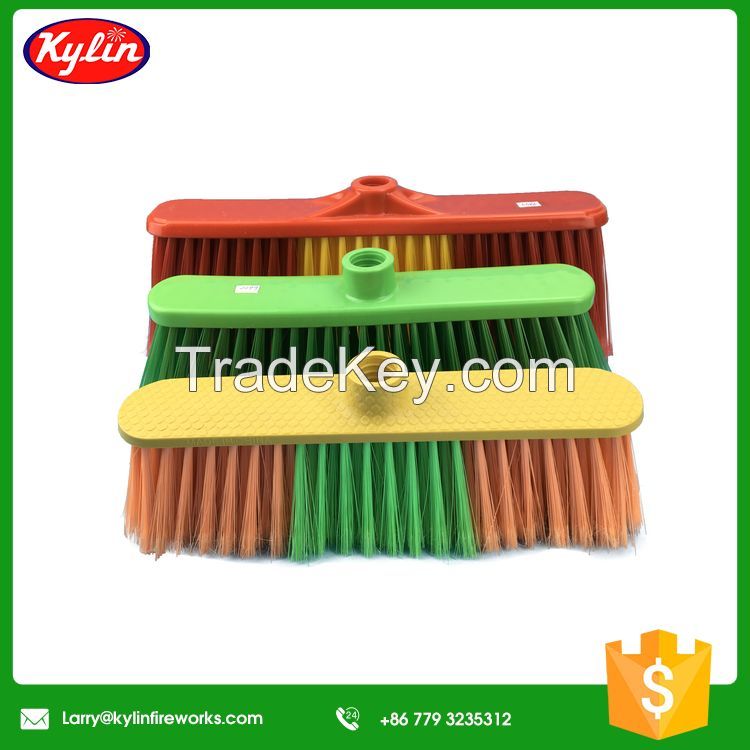 Plastic Broom and Ground Brush