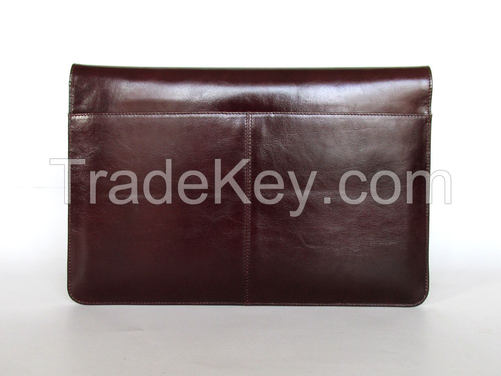 Buffalo Leather Laptop Case / Laptop Sleeve / Folio