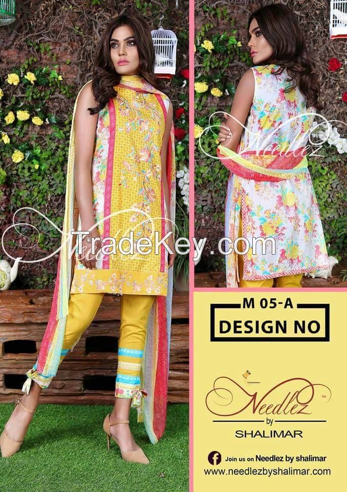 Branded Unstitched Women Salwar Kameez lawn