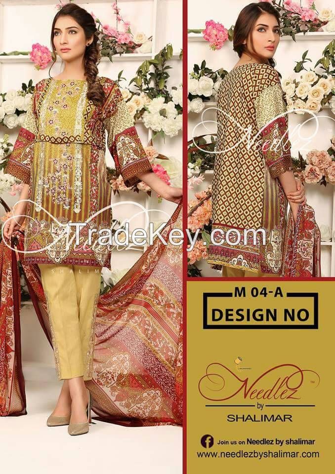 Branded Unstitched Women Salwar Kameez lawn