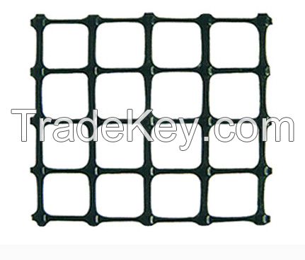 PP Biaxial geogrid renforcing soil subgrade