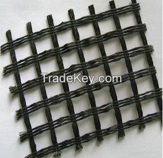 Polyester warp knitted geogrid for pavement reinforcement