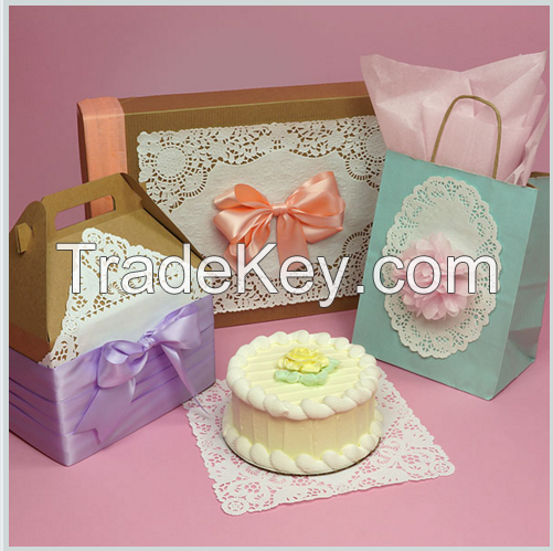 high quality disposable lace paper doily for food packing 