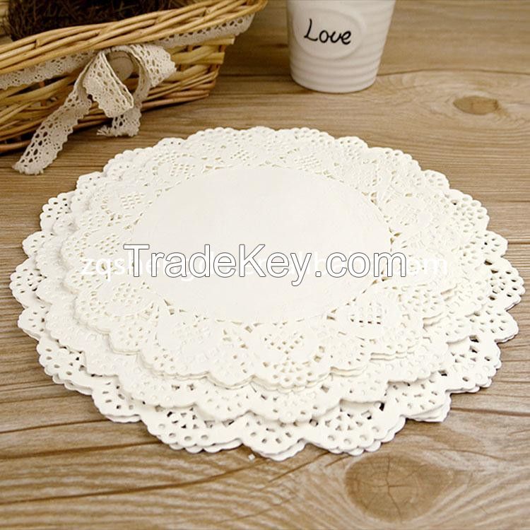 high quality disposable lace paper doily for food packing 