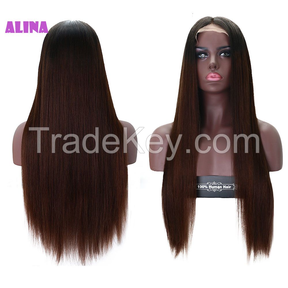 China Wholesale human hair, full lace Brazilian human hair wig for bla