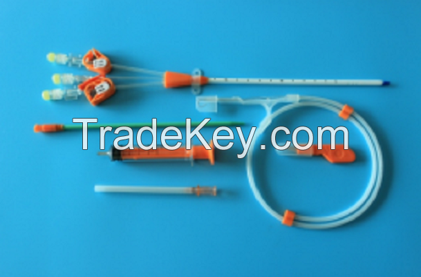 Dialysis catheter set