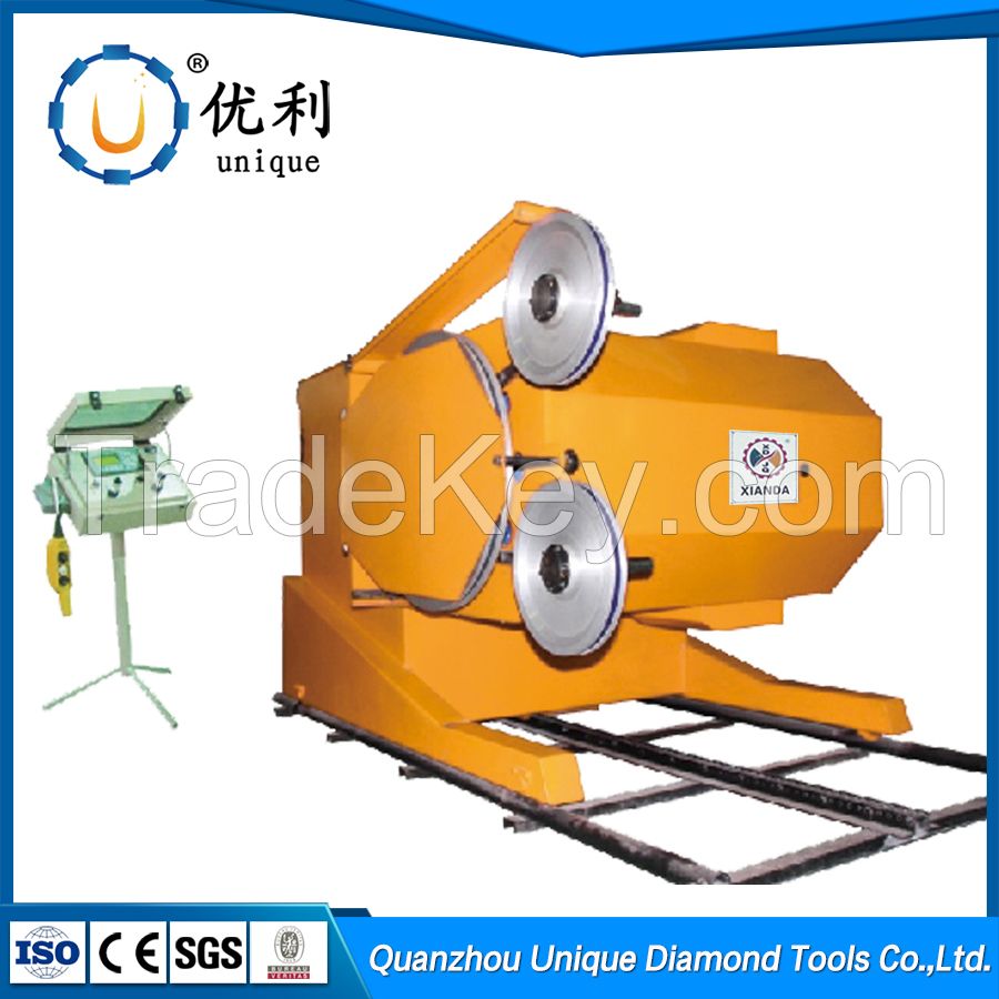 37/45/55/75KW marble granite diamond wire saw quarry stone block cutting machine