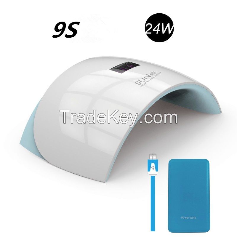 bulk buy promotion price best gel nail lamp 24w sun 9s CE RHOS ODM OEM kids nail dryer