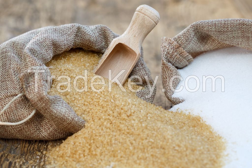 High Quality White Granulated Sugar , Refined Sugar Icumsa 45 White , Brown Refined