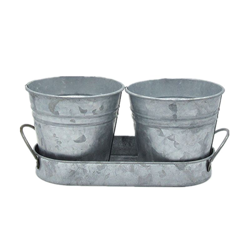 Zinc iron sheet material metal flower pot