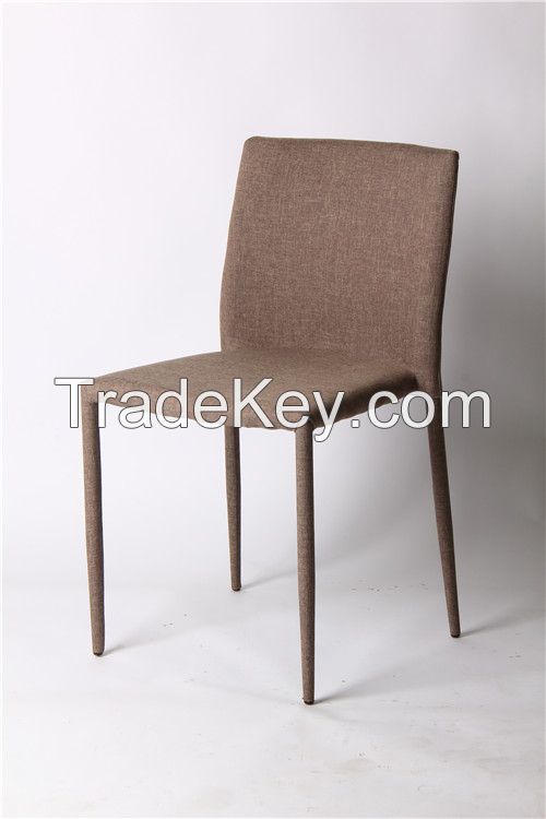 convenient stackable fabric dining chair EGC-2006