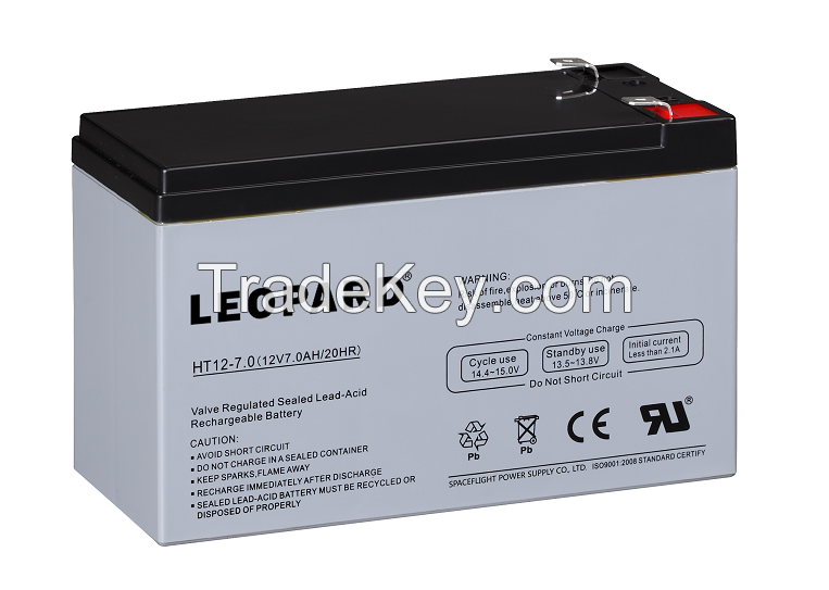 AGM BATTERY 12V7AH with 5~10 years design life in float service