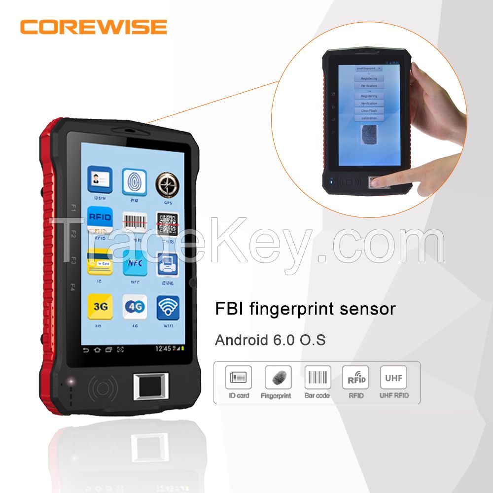 A370 Android handheld PDA with fingerprint access control reader function