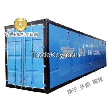 Container type natural gas compressor