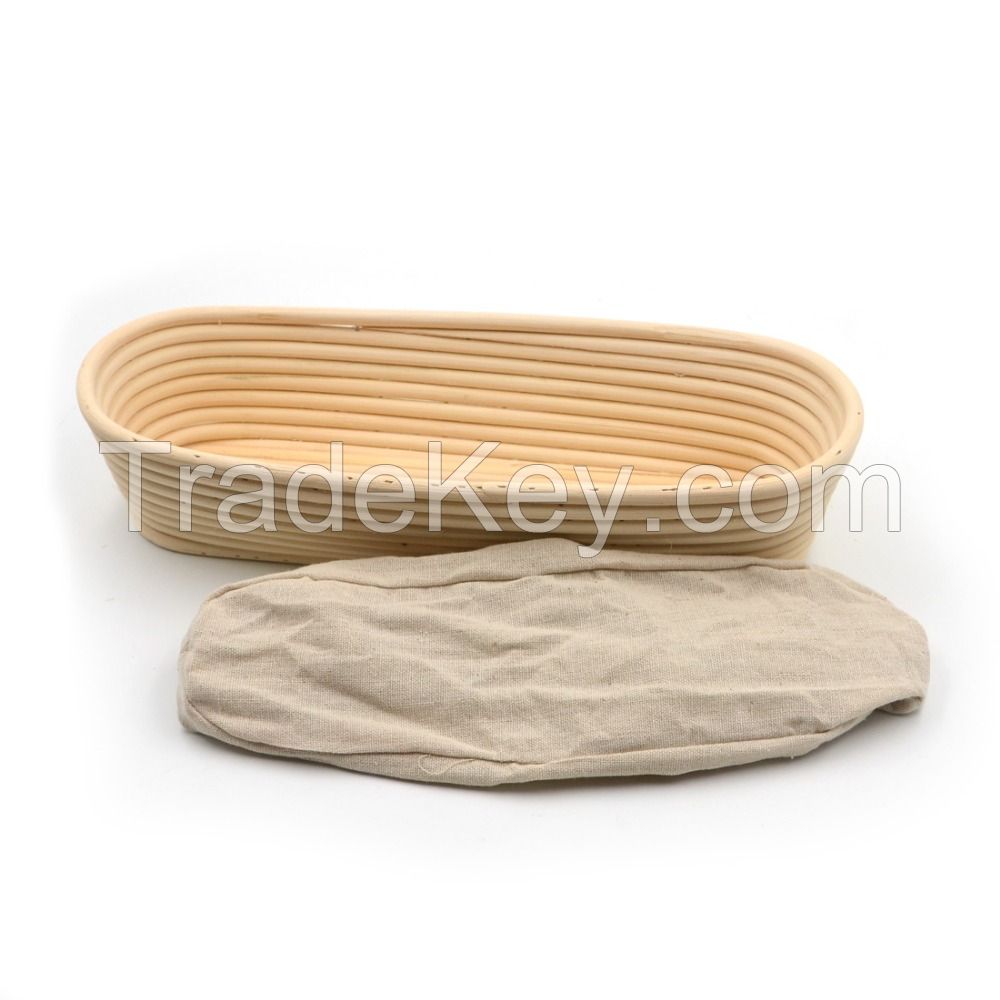 Oblong Banneton Basket, Proofing basket, rattan banneton basket