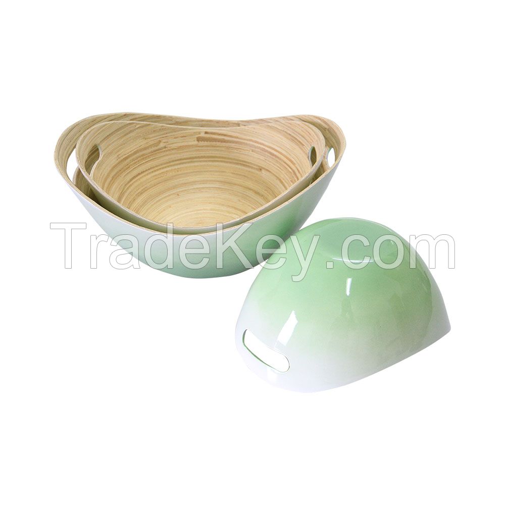 Salad Bowl, spun bamboo bowl