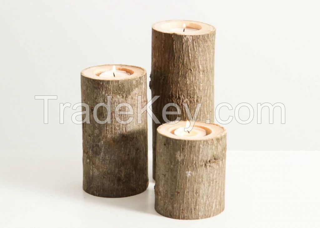 WOODEN CANDLE STANDS