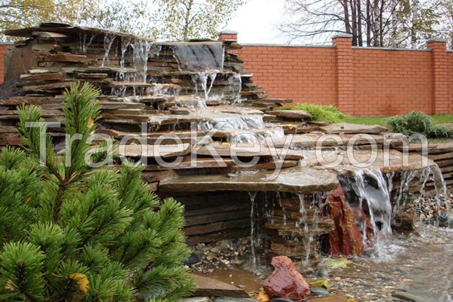 Garden waterfall