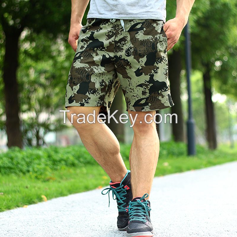 Mens summer camouflage beach shorts