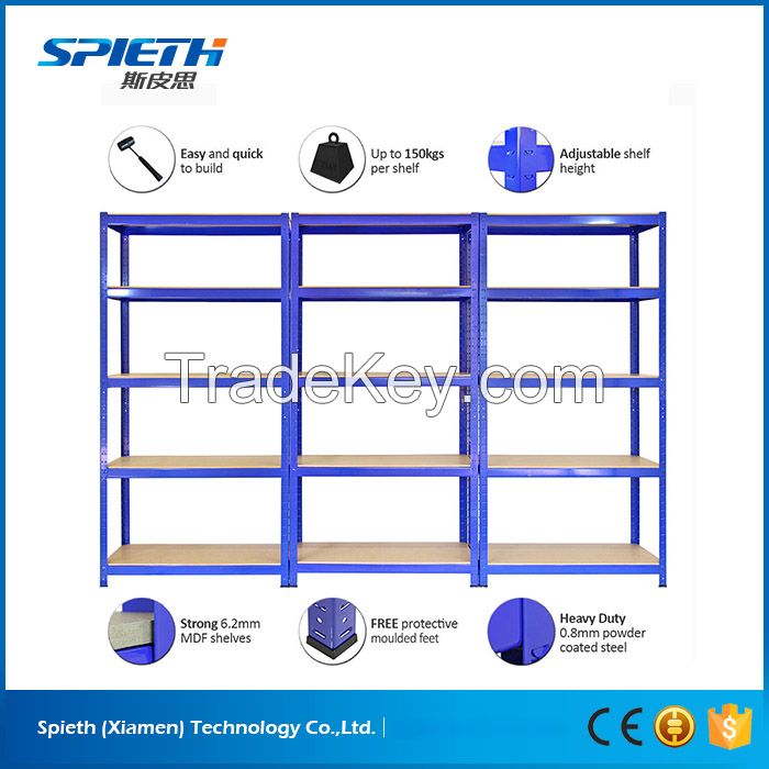 European warehouse storage galvanized boltless shelving system