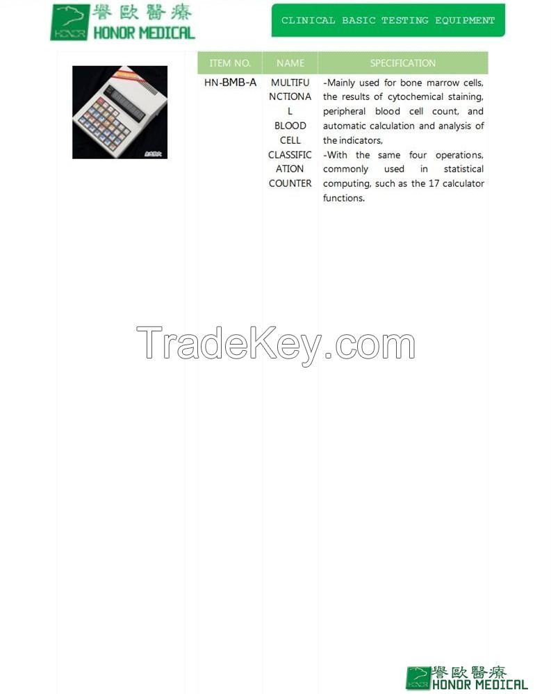 BLOOD CELL CLASSIFICATION COUNTER