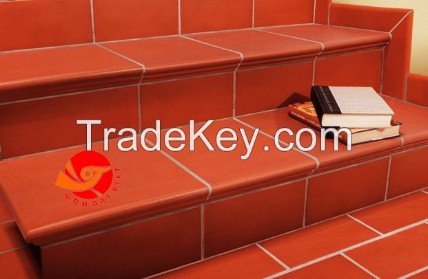 Gom Dat Viet Terracotta Tile, Non-Slip Ourdoor Tiles for Decor Stair, Stepnose Ceramic Materials