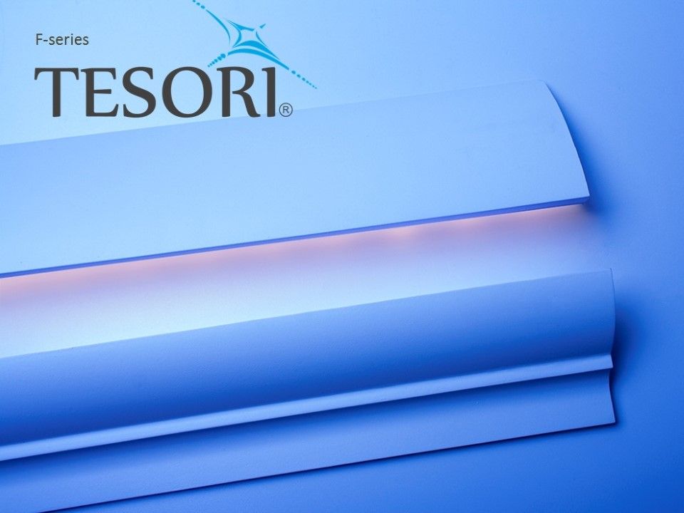 Tesori F PU cornices for LED indirect lighting