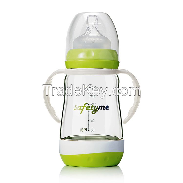 Scald Proof wide neck Baby bottle infant kids&#039; nursing bottle Small volume feeding sets