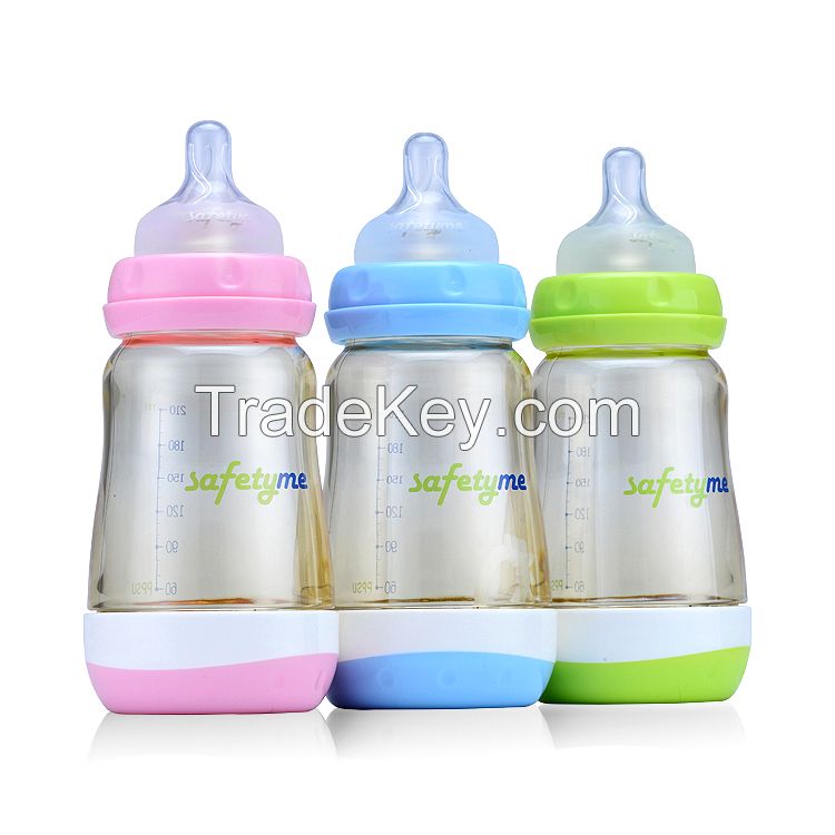 Scald Proof Baby bottle wide neck infant kids&#039; nursing bottle Small volume feeding sets