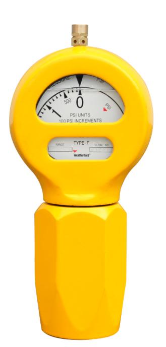 Type F mud pump pressure gauge